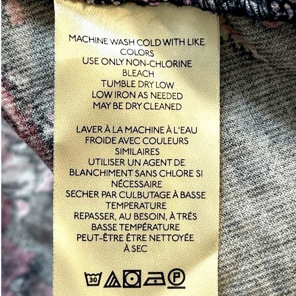 Free People Harper Floral Mini Dress Black Pink Rose Print Tiered Sz Large NWT - Picture 7 of 8